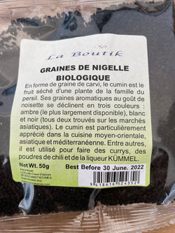 Nigelle noire BIO graines 50g