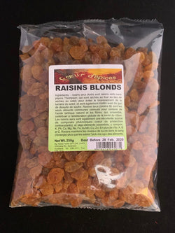 Raisins blonds 250g