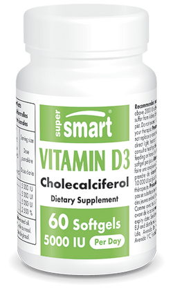 Vitamine D3 5000UI SuperSmart 60 capsules